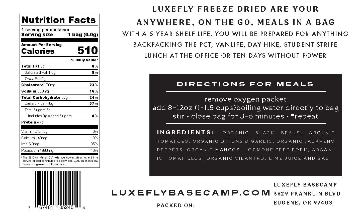 Carnitas Black Bean Bowl