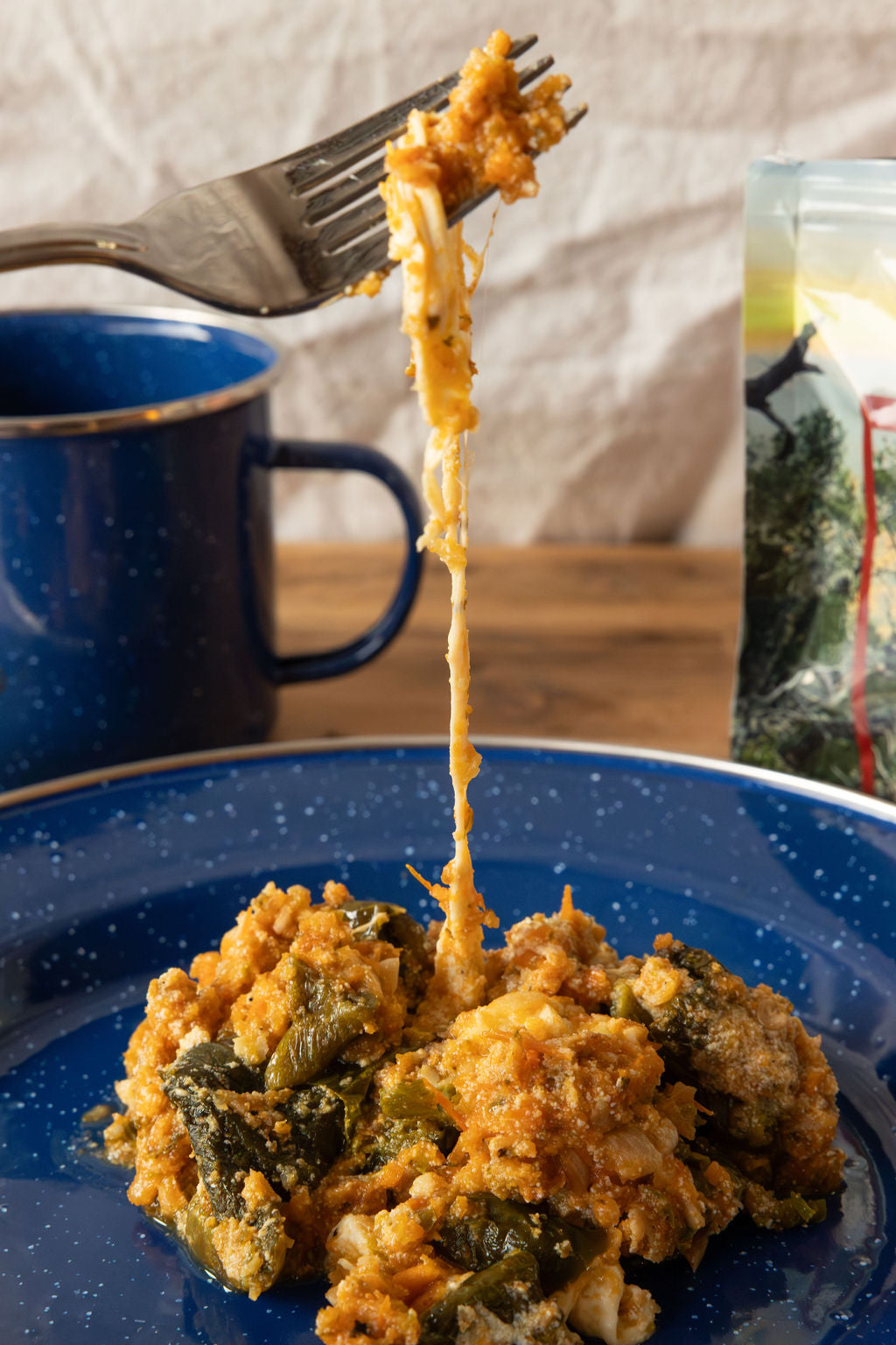 Chile Relleno with organic poblano chiles and burrata cheese