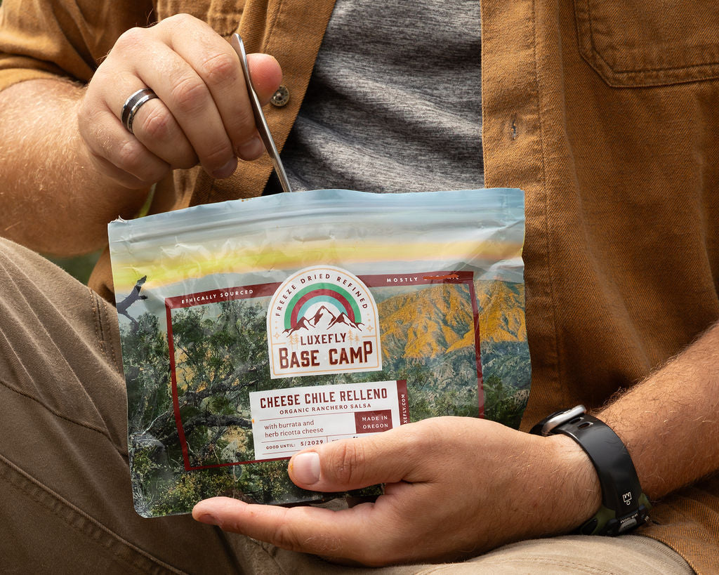 Chile Relleno with organic poblano chiles and burrata cheese
