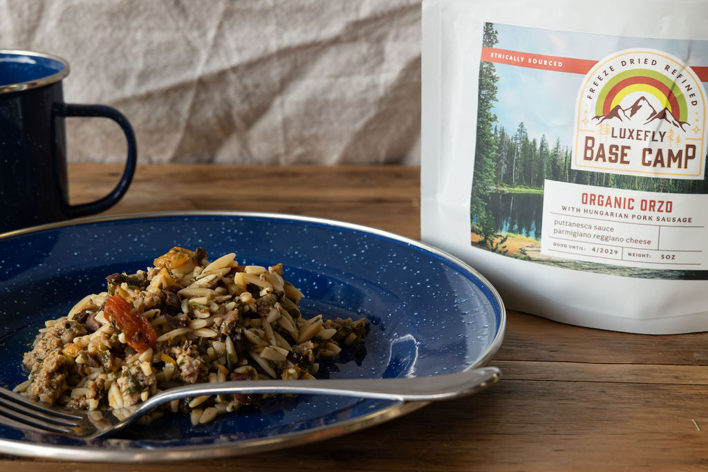 Orzo Puttanesca & Hungarian Sausage