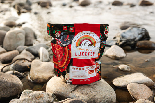 Tres Leches Cake with coconut milk and organic strawberries