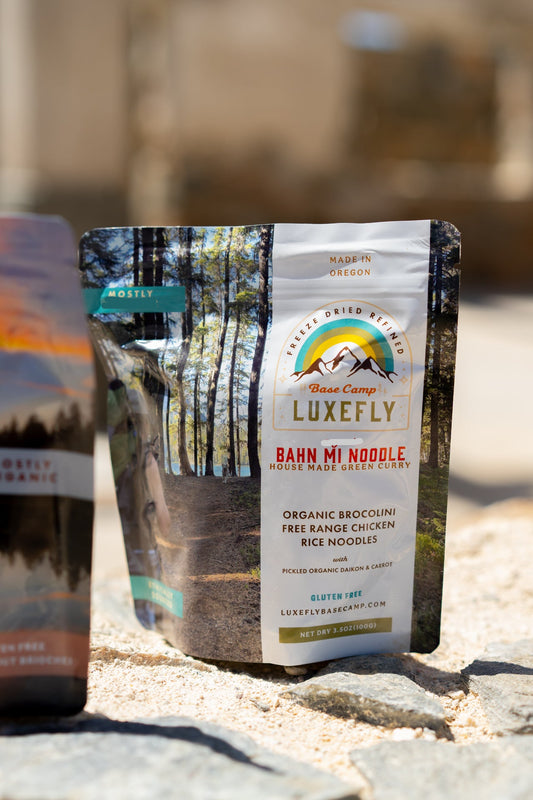 Banh mi noodle bowl from Luxefly Base Camp | Freeze fried gourmet camping food
