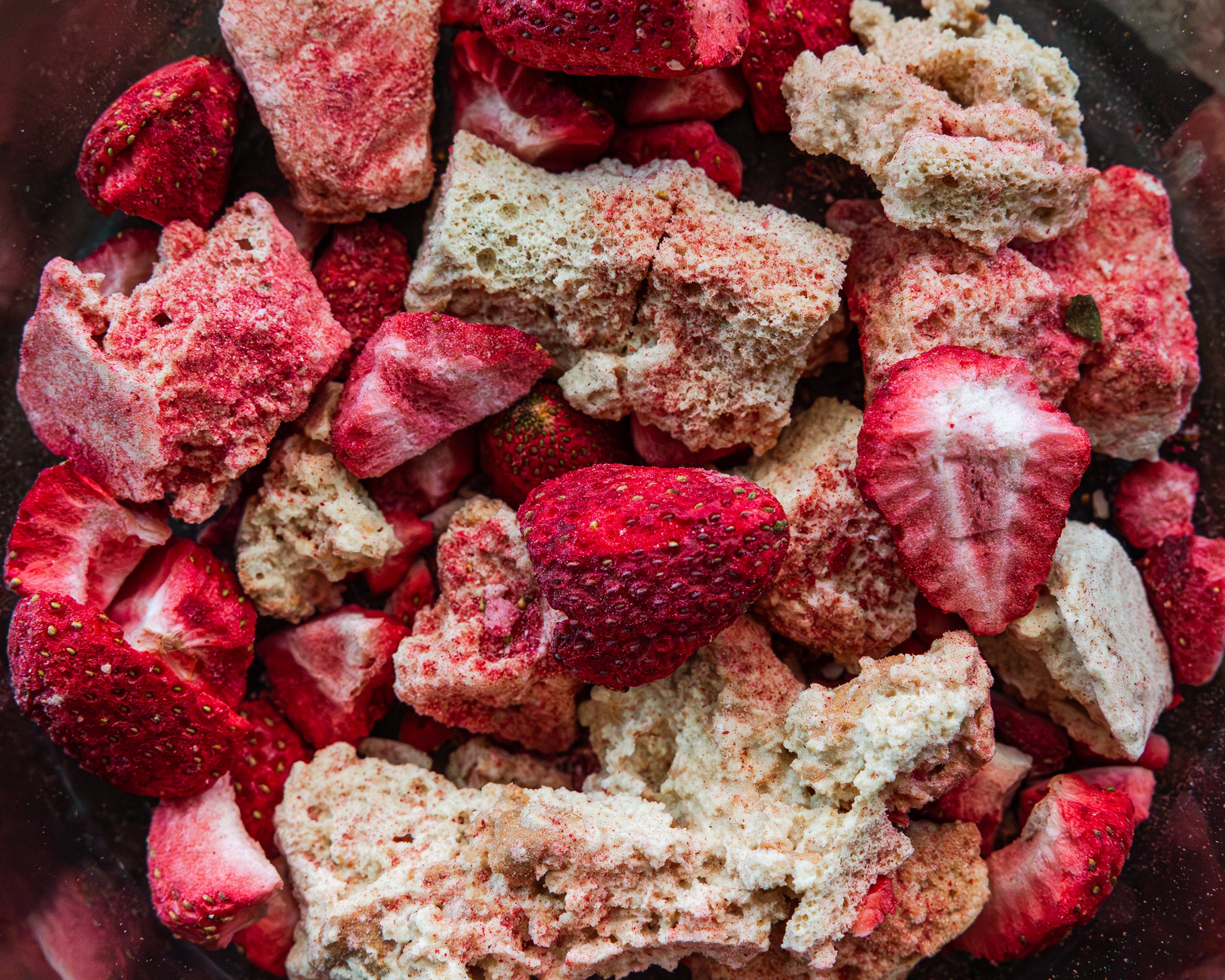 Tres Leches Cake with coconut milk and organic strawberries
